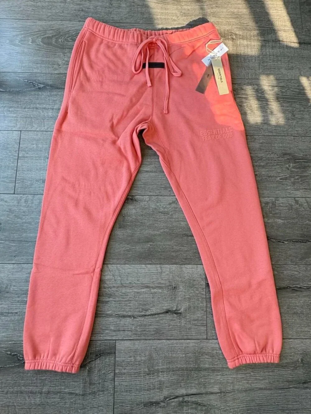 Fear Of God Essentials Coral SS22 Cuffed Sweatpants